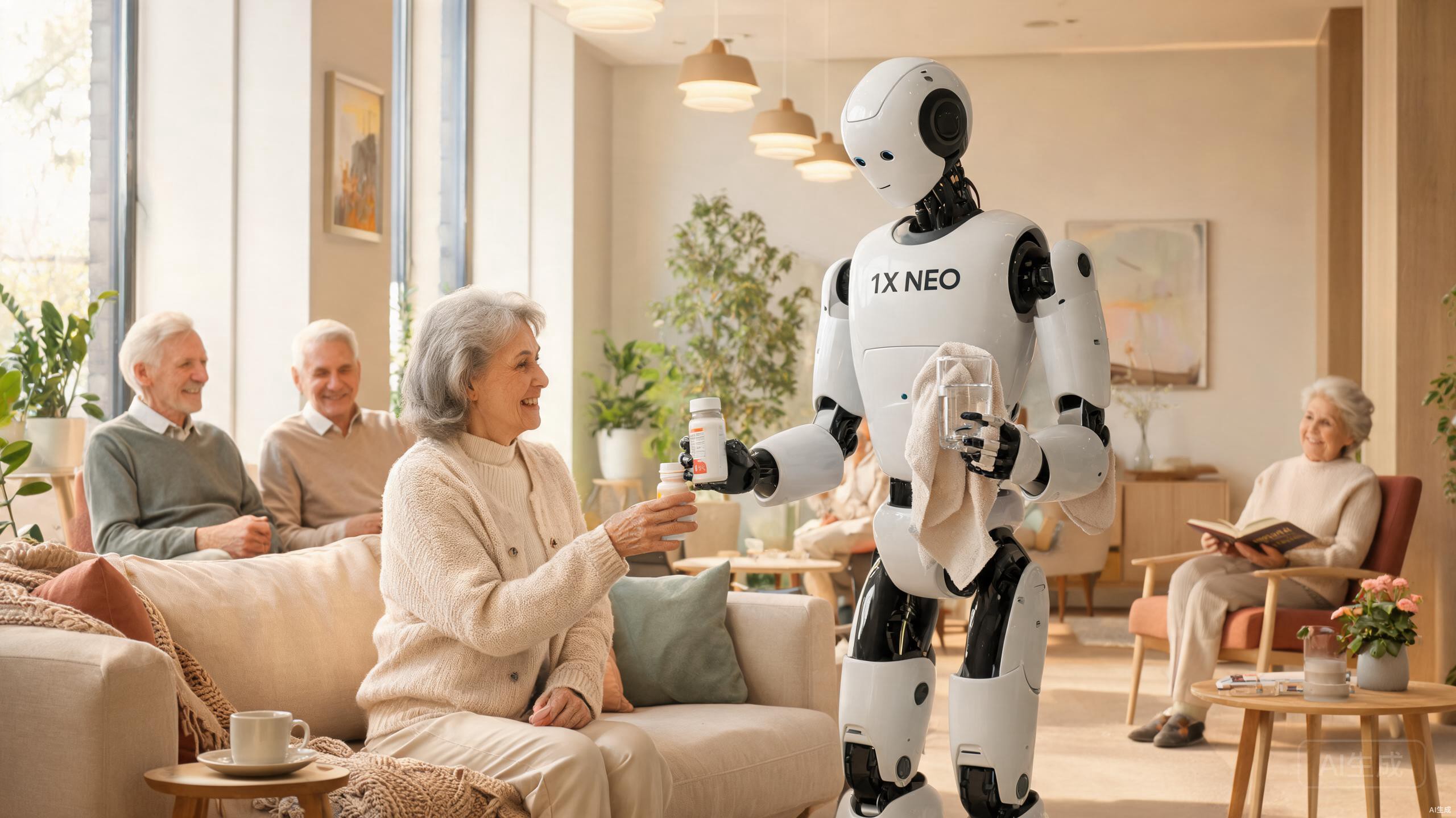 1X NEO humanoid Robot Begins Elderly Care Home Pilot Program